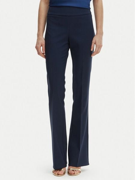 Rinascimento Spodnie materiałowe CFC0127876003 Granatowy Slim Fit. Niebieskie spodnie materiałowe damskie RINASCIMENTO, bez wzorów, z materiału. Za 373.99 zł.