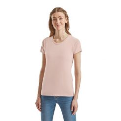 T-shirt damski Fruit of the Loom Iconic 150 T, różowy balet. Białe t-shirty damskie Fruit of the Loom, m, bez wzorów, z bawełny, bez kołnierzyka. Za 124.99 zł.