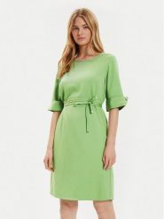 Boss Sukienka codzienna Drimie1 50519434 Zielony Regular Fit. Zielone sukienki damskie Boss, na co dzień, bez wzorów, z wiskozy, bez kołnierzyka, bez ramiączek, proste. Za 1,499.00 zł.