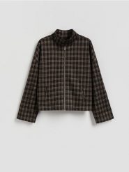 Bluza ze stójką - wielobarwny. Bluzy bez kaptura damskie Reserved, l, z tkaniny. Za 179.99 zł.