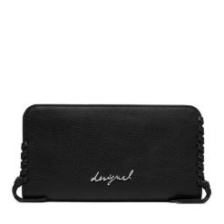 Portfel Desigual. Czarne portfele damskie Desigual, bez wzorów. Za 269.99 zł.