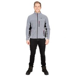 Bluza Polarowa Męska Jynx Z Pełnym Zamkiem. Szare bluzy z kapturem męskie Trespass, na zimę, m, z materiału. Za 193.99 zł.