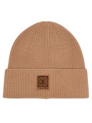 Calvin Klein Czapka LV04F8109G Beżowy. Brązowe czapki zimowe damskie CALVIN KLEIN. Za 169.99 zł.