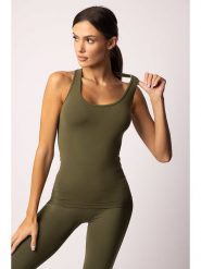 Spaio Top sportowy "Adapt" w kolorze khaki rozmiar: S. Brązowe topy damskie Spaio, s, bez wzorów, z materiału, bez ramiączek. Za 117.99 zł.