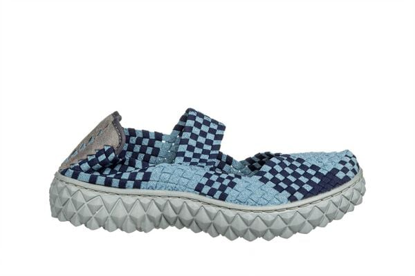 Półbuty Rock Over Seashore Navy 032042, Niebieski, Materiał - 38. Niebieskie półbuty damskie Rock Spring, bez wzorów, z materiału, rockowe, bez obcasa. W wyprzedaży za 164.99 zł.