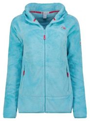 Geographical Norway Kurtka polarowa "Upalood" w kolorze turkusowym rozmiar: XXL. Niebieskie kurtki damskie Geographical Norway, xxl, bez wzorów, z polaru, bez kaptura. Za 104.64 zł.