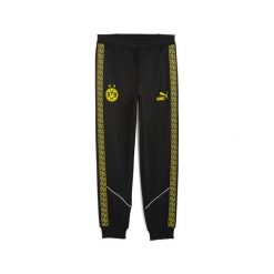 Męskie spodnie Borussia Dortmund KING Anthem PUMA Black Faster Yellow. Czarne spodnie materiałowe męskie Puma, bez wzorów, retro. Za 329.00 zł.