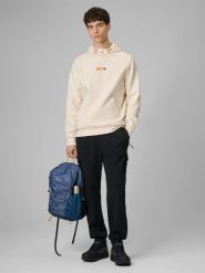 4F Spodnie dresowe cargo męskie - czarne L. Czarne spodnie dresowe męskie 4f, bez wzorów, z dresówki. Za 229.99 zł.