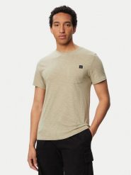 Beverly Hills Polo Club T-Shirt W126-BHMTS-1024-33X Khaki Regular Fit. Brązowe koszulki polo męskie Beverly Hills Polo Club, l, bez wzorów, bez ramiączek. Za 89.99 zł.