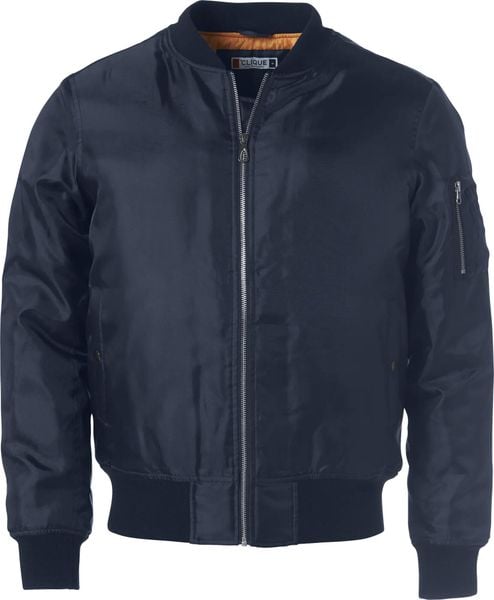 Clique Bomber kurtka unisex 200D Oxford poliester – dark navy. Niebieskie kurtki damskie CLIQUE, m, bez wzorów, z poliesteru, bez kaptura. Za 285.62 zł.