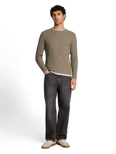 Tom Tailor Denim swetry z dzianiny Mężczyźni Bawełna (100%) szary, XXL. Szare swetry męskie Tom Tailor Denim, m, bez wzorów, z bawełny, bez kołnierzyka. Za 249.95 zł.