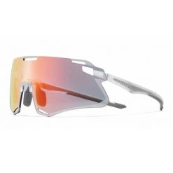 Lekkie okulary rowerowe - przezroczyste + soczewka fotochromowa czerwona. Czerwone okulary przeciwsłoneczne męskie ROCKBROS, z materiału. Za 163.38 zł.
