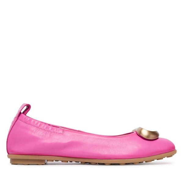 Baleriny Hispanitas. Czerwone baleriny damskie Hispanitas, bez wzorów, bez obcasa. Za 479.99 zł.