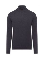 Selected sweter z dzianiny - SLHBerg Mężczyźni Bawełna szary, S. Szare swetry męskie Selected, m, bez wzorów, z bawełny, bez kołnierzyka. Za 299.95 zł.