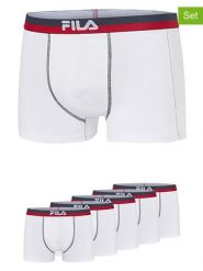 Fila Bokserki (5 par) w kolorze białym rozmiar: L. Białe bokserki męskie Fila, bez wzorów. Za 108.99 zł.