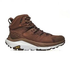 Buty trekkingowe męskie Hoka One One M Kaha 2 Gtx. Brązowe buty trekkingowe męskie Hoka One One, z materiału, bez zapięcia, trekkingowe. W wyprzedaży za 809.00 zł.