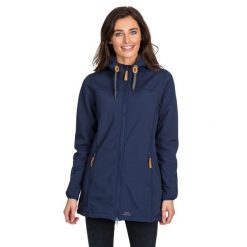 Kurtka Z Kapturem Damska, Dłuższa, Wodoodporna. Niebieskie kurtki damskie Trespass, xl, bez wzorów, z elastanu, z kapturem. Za 252.99 zł.