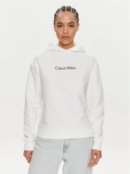 Calvin Klein Bluza Hero Logo K20K205449 Biały Regular Fit. Białe bluzy bez kaptura damskie CALVIN KLEIN, xs, z bawełny. Za 309.99 zł.