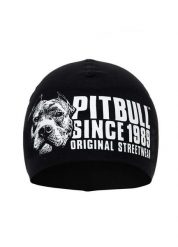 Czapka męska Pitbull Hilltop II. Czarne czapki męskie PITBULL, bez wzorów, z bawełny, sportowe. Za 52.99 zł.