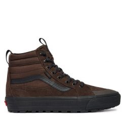 Tenisówki Vans. Brązowe trampki i tenisówki męskie Vans, bez wzorów, bez zapięcia. Za 619.99 zł.