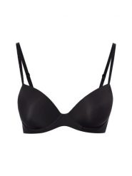Calvin Klein Biustonosz z fiszbinami dla kobiet Kobiety Sztuczne włókno czarny, 75C. Czarne biustonosze CALVIN KLEIN, bez wzorów, z włókna. Za 209.95 zł.