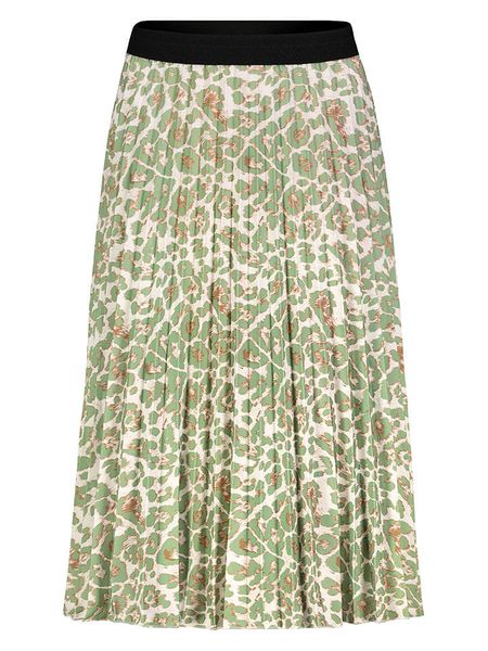 Sublevel Sukienka w kolorze zielono-kremowym rozmiar: M/L. Brązowe sukienki damskie Sublevel, l, bez wzorów, bez kołnierzyka, bez ramiączek, midi. Za 110.29 zł.