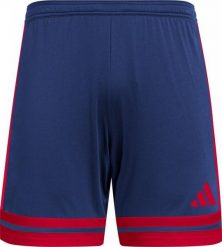 Spodenki adidas Squadra 25 czerwone. Czerwone szorty męskie Adidas, z materiału, bez kołnierzyka. Za 67.00 zł.