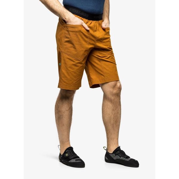 Spodenki wspinaczkowe męskie Edelrid Me Legacy Shorts IV. Brązowe szorty męskie EDELRID, bez kołnierzyka. Za 208.99 zł.