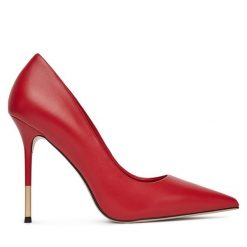 Szpilki Eva Minge. Czerwone szpilki Eva Minge, bez wzorów, bez obcasa. Za 479.99 zł.