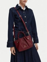 Beverly Hills Polo Club Torebka EO-BHPC-C-015-10 Bordowy. Czerwone torebki klasyczne damskie Beverly Hills Polo Club, bez wzorów, ze skóry, bez dodatków. Za 249.99 zł.