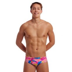 Kąpielówki męskie slipy na basen treningowe Funky Trunks Just Jungle. Czerwone kąpielówki męskie FUNKY TRUNKS, m, bez wzorów, do pływania. Za 124.99 zł.