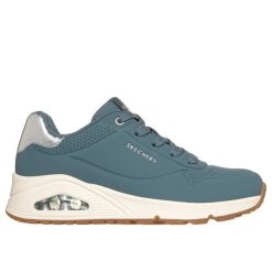 Buty sportowe damskie Skechers Uno Golden Air. Szare buty sportowe na co dzień damskie Skechers, bez wzorów, z syntetyku. Za 325.50 zł.