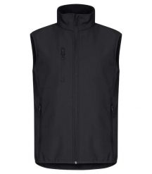 Clique Classic Softshell Vest – 3-warstwowa z 96% poliestru z recyklingu. Czarne kurtki softshell damskie CLIQUE, m, bez wzorów, z polaru. Za 232.76 zł.