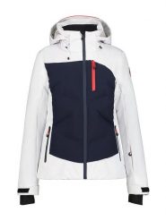 Icepeak Kurtka narciarska "Flovilla" w kolorze biało-granatowym rozmiar: 40. Białe kurtki narciarskie i snowboardowe damskie ICEPEAK, m, bez wzorów, bez kaptura, narciarskie. Za 399.71 zł.