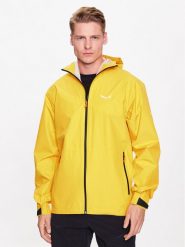 Salewa Kurtka przeciwdeszczowa Puez 28615 Żółty Regular Fit. Żółte kurtki outdoor męskie Salewa, m, bez wzorów, z syntetyku, bez kaptura. Za 492.99 zł.