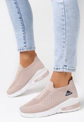 Beżowe Buty Sportowe Artista. Brązowe buty sportowe na co dzień damskie Born2be, z aplikacjami. Za 54.99 zł.