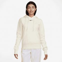 Bluza na co dzień damska Nike HF6839133. Białe bluzy z kapturem damskie Nike, xs, z polaru. Za 442.00 zł.
