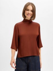 Drykorn koszulka typu bluzka Kobiety Acetat brązowy, 36. Brązowe t-shirty damskie Drykorn, bez wzorów, z acetatu, bez kołnierzyka. Za 649.95 zł.