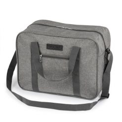 Torba podróżna do samolotu 40x30x20 Solier STB01 szara. Szare torby podróżne damskie Solier, bez wzorów, z materiału. Za 65.00 zł.