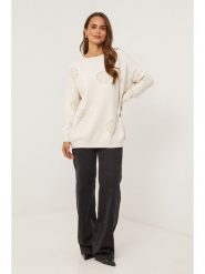 Soft Cashmere Sweter w kolorze beżowym rozmiar: 38/40. Brązowe swetry klasyczne damskie Soft Cashmere, z kaszmiru, bez kołnierzyka. Za 156.61 zł.