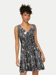 ONLY Sukienka letnia Nova 15323197 Szary Regular Fit. Szare sukienki damskie Only, na lato, l, bez wzorów, z wiskozy, bez kołnierzyka, bez ramiączek. Za 129.99 zł.