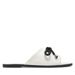 Klapki Big Star Shoes. Białe klapki damskie BIG STAR SHOES, bez wzorów, bez obcasa. Za 69.99 zł.