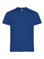 Clique Basic-T T-shirt męska z bawełny, dopasowany krój – blue. Niebieskie t-shirty męskie CLIQUE, m, bez wzorów, z bawełny, bez kołnierzyka. Za 82.69 zł.