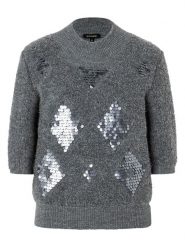 More & More Sweter w kolorze szarym rozmiar: 38. Szare swetry klasyczne damskie MORE & MORE, bez kołnierzyka. Za 130.19 zł.