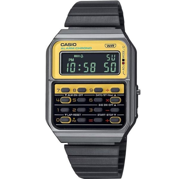 Zegarek Męski Casio CA-500WEGG-9BEF. Czarne zegarki męskie Casio. W wyprzedaży za 296.90 zł.