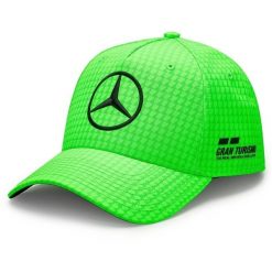 Czapka Mercedes Map F1 Lh Col Driver Bb Cap, Dla obu płci. Zielone czapki męskie OEM, bez wzorów, z poliesteru. Za 118.83 zł.