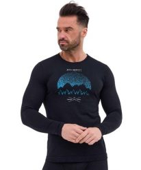 Koszulka męska z długim rękawem wełniana Brubeck OUTDOOR WOOL PRO. Czarne koszulki męskie z długim rękawem Brubeck, l, z materiału. Za 314.99 zł.