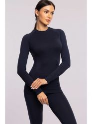 Spaio Koszulka termiczna "Play" w kolorze granatowym rozmiar: XL. Niebieskie bluzki sportowe damskie Spaio, xl, z materiału, bez kołnierzyka, bez ramiączek. Za 208.99 zł.