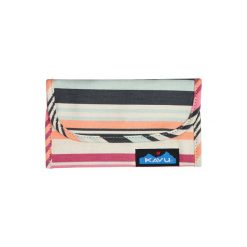 Portfel Kavu Big Spender - midsummer stripe. Czerwone portfele damskie KAVU, bez wzorów. Za 98.99 zł.