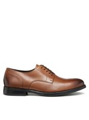 Geox Półbuty U Barberigo U56MBC 00043 C6610 Brązowy. Brązowe buty wizytowe męskie Geox, ze skóry, bez zapięcia. Za 419.99 zł.